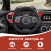 RAZPOY for Camaro Center Console Panel Trim, 3PCS Dashboard Panel