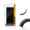 NAGARAKU Premium Ellipse Eyelash Extensions Flat Matte Black Color 0.20mm