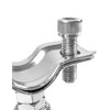 QWORK Adjustable Stainless Steel Pipe Support Bracket Kit - Compatible