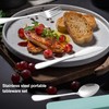 4PCS Portable Cutlery Set Convenient Reusable Travel Cutlery Set with