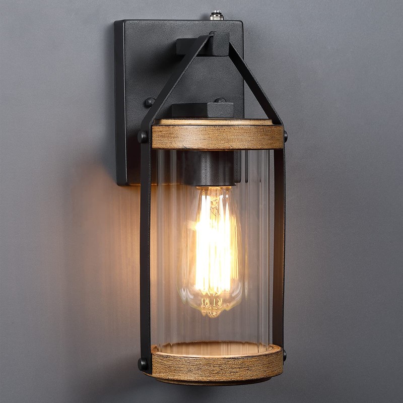 LONEDRUID 2 Pack Dusk to Dawn Outdoor Wall Light Fixtures