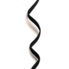 s.dekoda Decorative Velvet Ribbon 10 m x 7 mm Black Velvet Border Ribbon