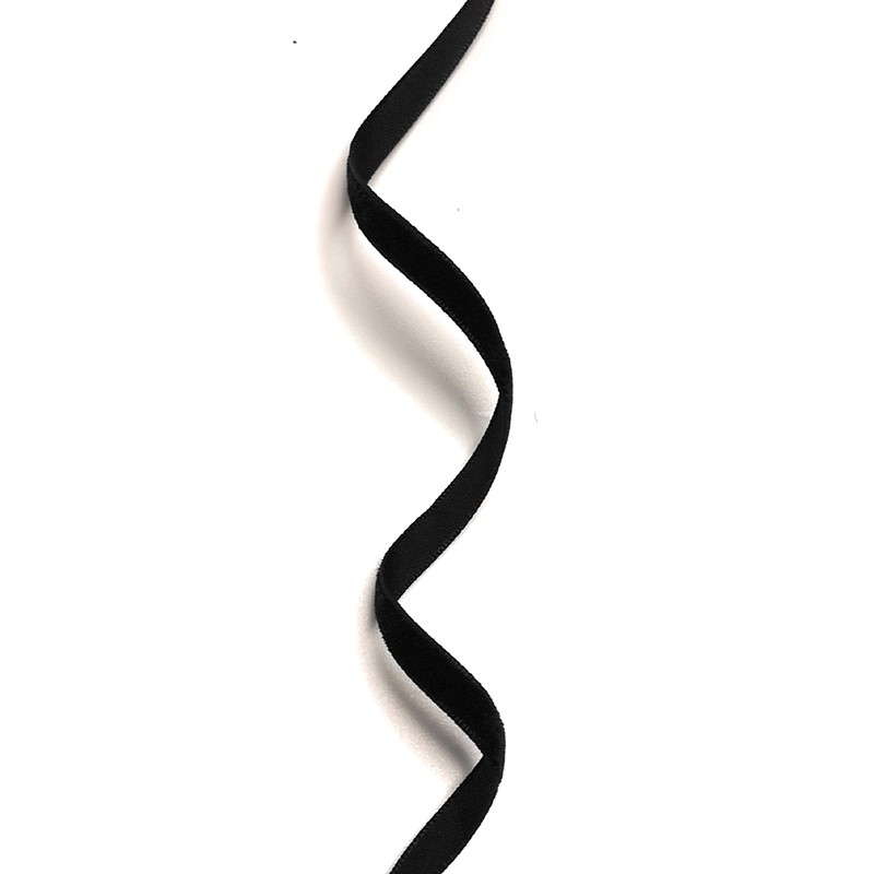 s.dekoda Decorative Velvet Ribbon 10 m x 7 mm Black