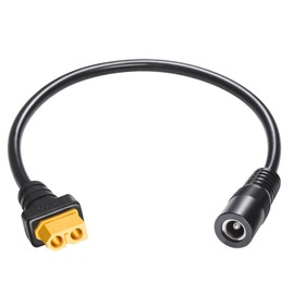 Cleqee XT60 Cable Solar Power Cable XT60 Female to DC 5.5*2.5 Male Cable 30cm for FPV Monitor Power Drone Power Cord for Solar Power