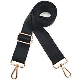Hibate Bag Strap 3.8 cm Wide Bag Straps for Changing Bag Strap Shoulder Strap for Bags Shoulder Strap Bag Strap Handbag Strap - Black