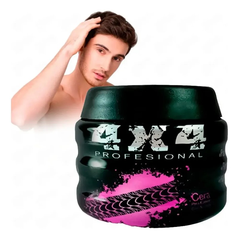 Cera Para Cabello Fijación Media Alta 4x4 Profesional 100gr