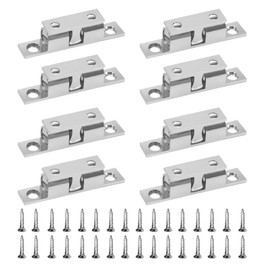 Ball Catches, Pack of 8 Adjustable Double Ball Catches, Furniture Catches, Cupboard Latches, Cupboard Catches, Door Catches, Door Catches with Screws