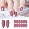 SILPECWEE 8 Sheets Nail Stickers Full Nail Wraps (Red Fine