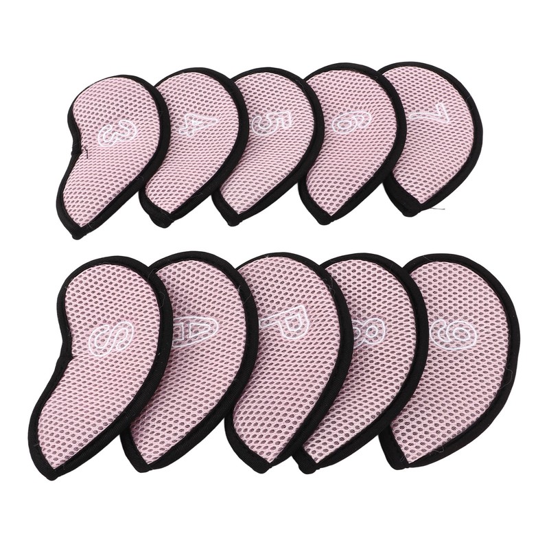 10 PCS Golf Club Head Covers Golf Iron Pole Net