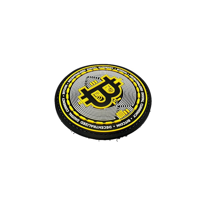 BTC Crypto Digital Currency Airsoft PVC Morale Cosplay Team Patch