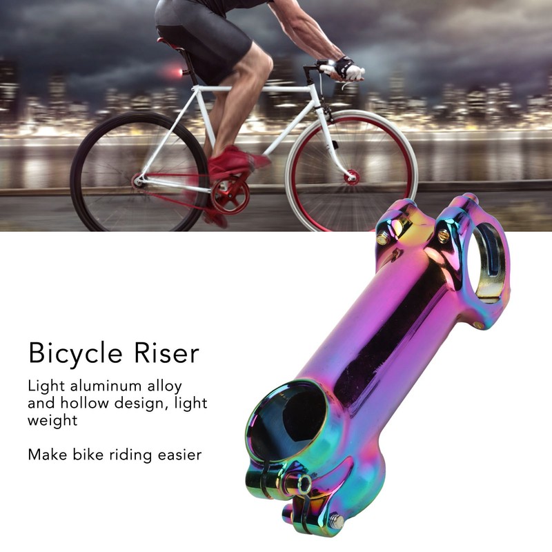 Bicycle Riser Colorful Aluminium Alloy Lightweight Handlebar Tube Stem for