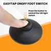 DALQUIS 2-Pack Floor Foot Switch, Round Black Inline Foot Pedal