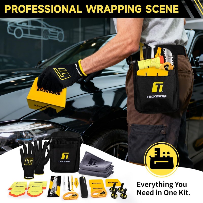 TECKWRAP Premium Car Wrap Tool Kit for Car Wrap, PPF