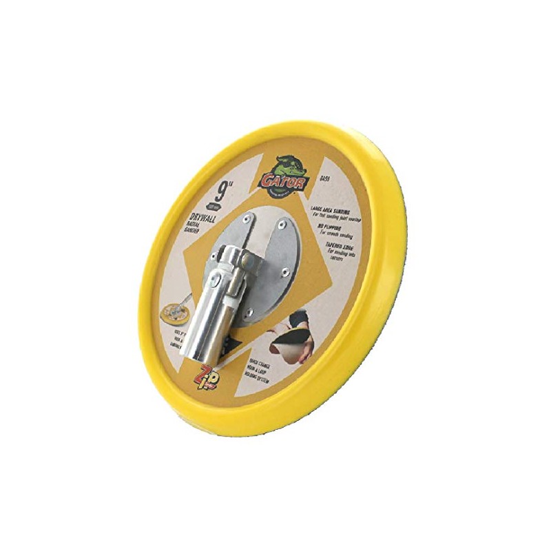 Gator 6459GA Hook and Loop Radial Drywall Pole Sander Head,