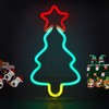 Legami - Neon Effect LED Light Up Sign Christmas Tree