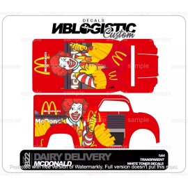 Hot Wheels DAIRY DELIVERY Custom Universal WaterSlide Decal for hot wheels 1/64 Scale 23