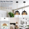 ASCMZOS Hemp Rope Pendant Light Kit, Boho Pendant Light Fixture