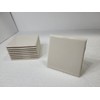 Beige Bone Almond Ceramic 4.25 in Bullnose Tile 4x4 Square
