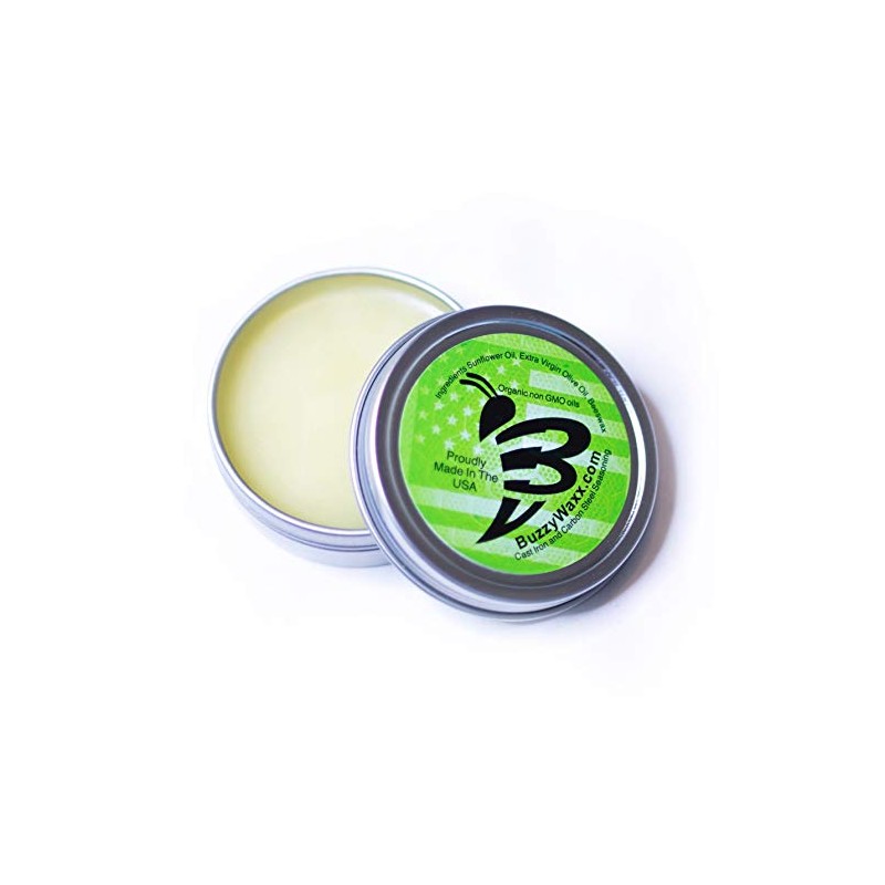 BuzzyWaxx Green Blend - Cast Iron and Carbon Steel Seasoning