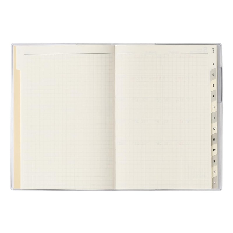 Noritsu Pagem Notebook, Begins April 2025, B6, Monthly Notes on