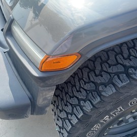 hilopexi LED Side Marker Lights Fit for Jeep Wrangler JL & Gladiator JT 2018 2019 2020 2021 2022 2023 2024 2025 Amber Lens Fender Flare turn signal Light Lamp Accessories Plug & Play