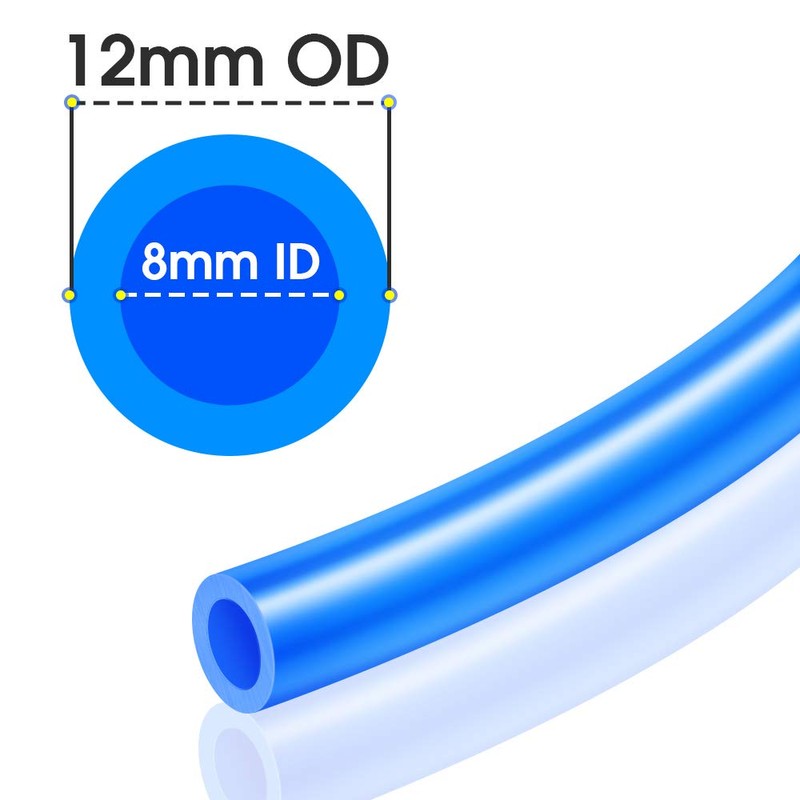 TAILONZ PNEUMATIC Blue 12mm OD 8mm ID Polyurethane PU Air