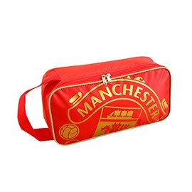 Manchester United Foil Print School Shoe Bag, 18 cm, Red