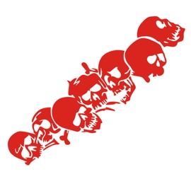 Skull Car Decal - Skull Waterproof Reflective Stickers - Horror Auto Exterior Decoration, Cool Decals for Car, Motorcycle, Scooter