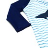 Boys Two Piece Rash Guard Swimsuits Kids Long Sleeve Sunsuit