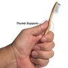 Terra Futura Bamboo Toothbrush 4 Pack, Ergonomic Toothbrush. Eco Friendly,