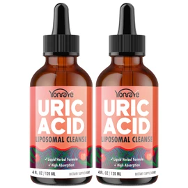 Liposomal Uric Acid Drops, Tart Cherry Supplement with Celery Seed & Boswellia Extract – Muscle, Detox, Joint and Kidney, Uric Acid Cleanse Liquid Supplement– 4 FL OZ (2 Bottle)