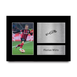 HWC Trading A4 Florian Wirtz Bayer Leverkusen Geschenke Gedrucktes Signiertes Autogramm Foto für Fußball Anhänger and Fans