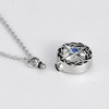 DWJSu Memroial Necklace for Cremation Jewelry Ashes Locket Compass Urn