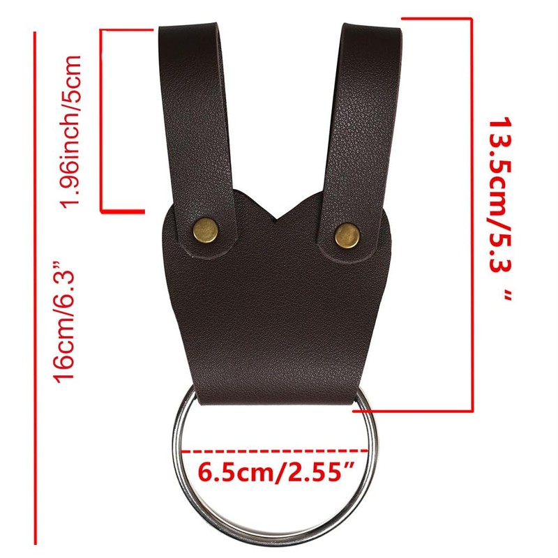 Medieval Axe Hatchet Tomahawk Holder Belt Metal Ring Hanger Sword