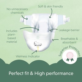 Muumi Baby Nappies Pack of 25, Size 1 Newborn 2-5 kg