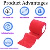 Kuanfine 6 Pack 2 Inches Self Adhesive Bandage Wrap Vet