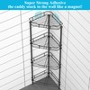 HuggieGems 4 Tier Floor Standing Corner Shower Caddy Organizer Shelf