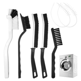 Washing Machine Cleaning Brush Kit, Laundry Deep Clean Tools Accessories, Front Load Washer Machine Cleaner Accessories with 2 Pcs Drum Slot Cleaner Brushes and 5 Pcs Small Cleaning Brush