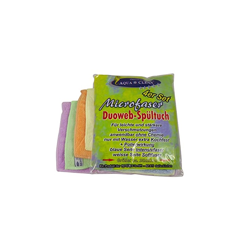 AC Duoweb Microfibre Dish Cloths Set of 4
