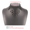 Asphire Gothic Lace Choker Necklace Black Crystal Tassel Collar Necklace