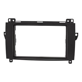 tomzz Audio 2434-005 Double DIN Radio Fascia Set Compatible with Mercedes A W169 B W245 Sprinter W906 Vito Viano W639 Black with Quadlock Adapter ISO DIN Antenna Adapter