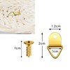 kuou 100 Pcs D Rings Picture Hanging, Small Photo Frame