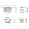 sourcing map 2 Pcs Kitchen Sink Garbage Strainer 2"(55mm) Stainless
