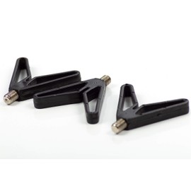 Zite Fishing Rod Rest Set of 3 - Rod Holder with Line Groove and V Shape - For Bank Sticks & Rod Pods