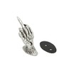 Skeleton Hand Fender Ornament for Harley Davidson Silver Patina 48-0246