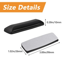 MOROBOR Self-Stick Instant Cabinet Handle Pulls, 4pcs Drawer Pull Helper with Adhesive Sliding Door Handle Cabinet Window Drawer Auxiliary Pulls (Black)