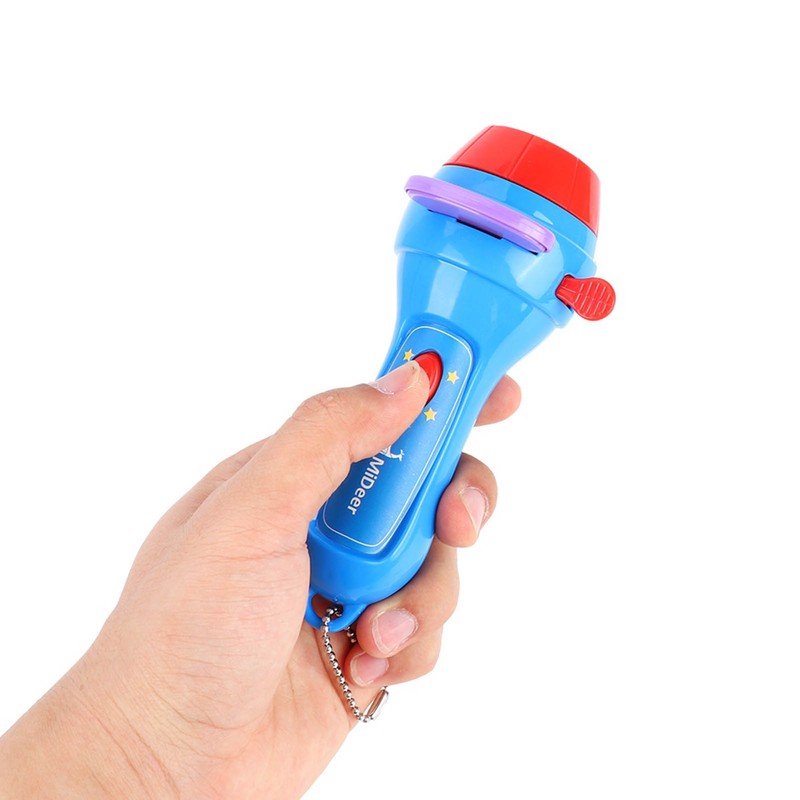 Mini Sleeping Story Telling Flashlight Projector Torch Educational Child Kid