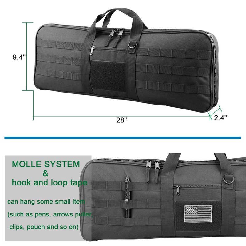 KRATARC Archery Takedown Recurve Soft Bow Case Tactical Bow Holder