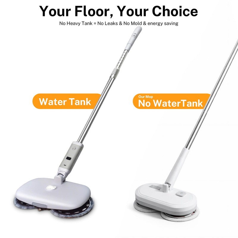 220 RPM Cordless Electric Spin Mop - Lightweight Powerful Cleaner