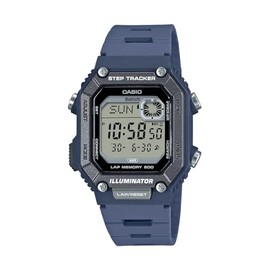 Casio WS-B1000 Series | Men's Digital Watch | (Blue) | 100M WR | Step Tracker | LED Illuminator | 100 SEC Chronograph | Daily Alarm | 2-Year Battery